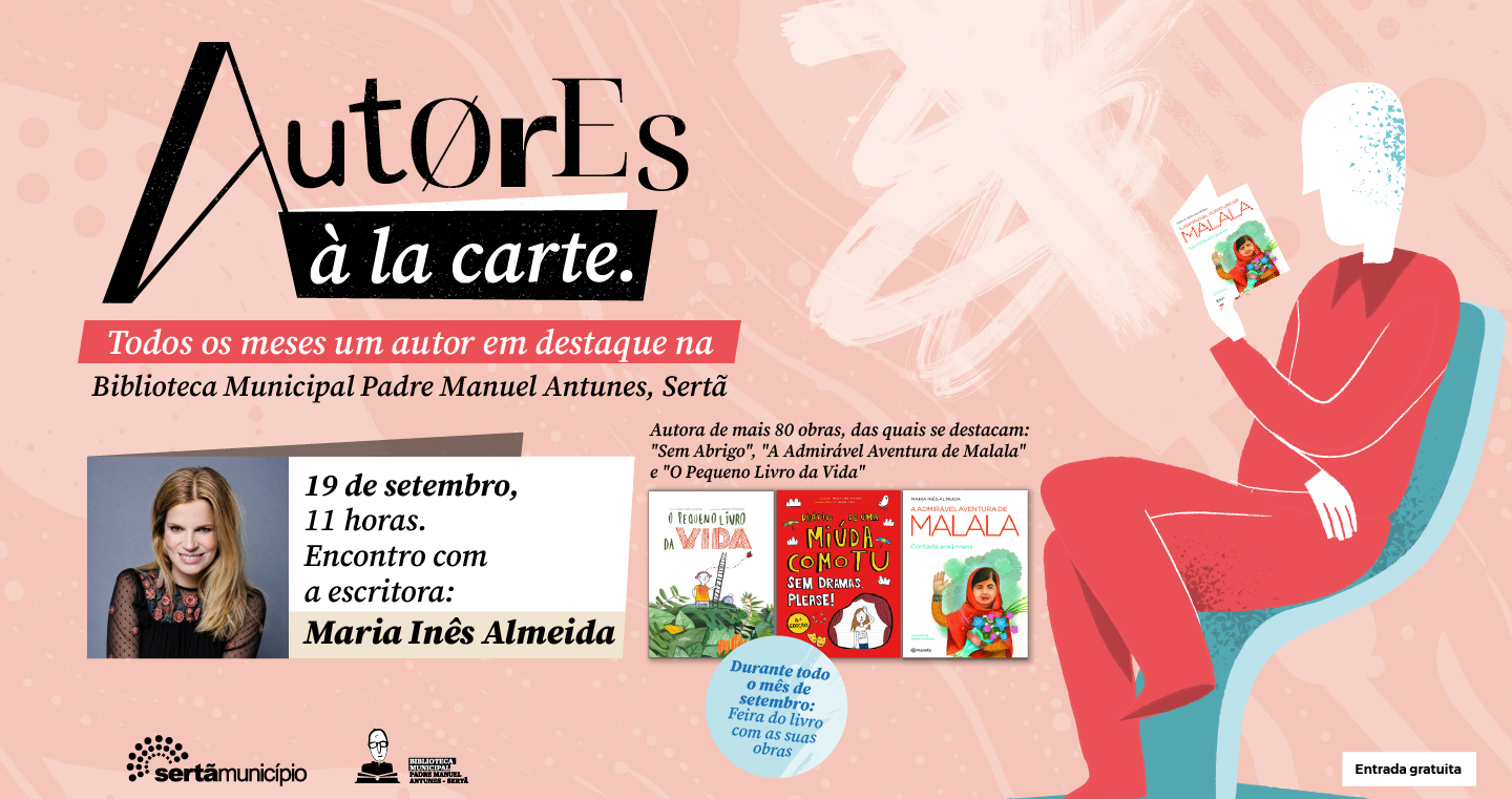 Maria Inês Almeida é a autora em destaque de setembro na iniciativa “Autores à la Carte”